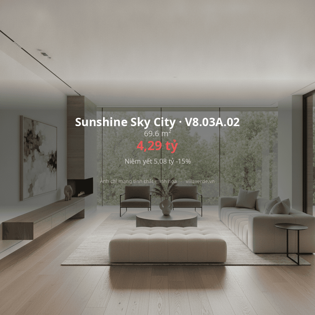 Sunshine Sky City · V8.03A.02 - ảnh nội thất - 69.6 m²