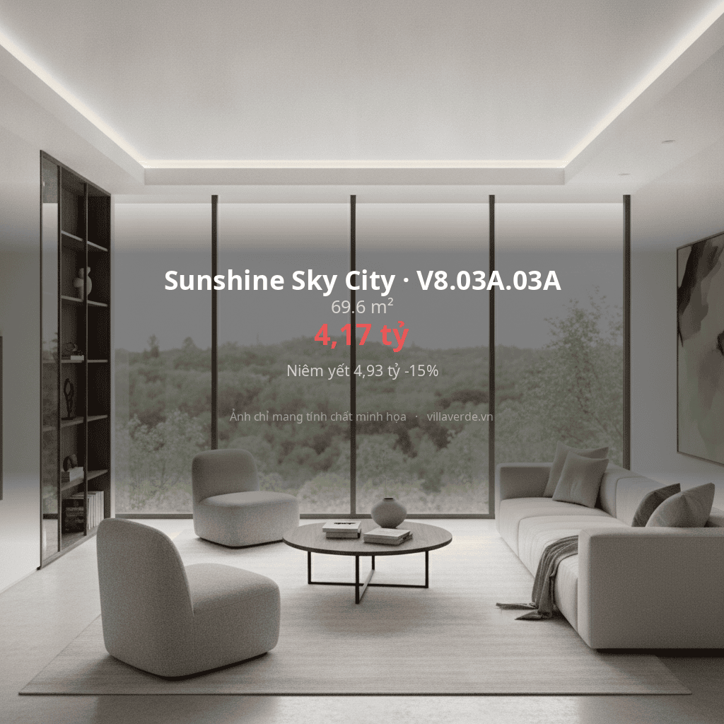 Sunshine Sky City · V8.03A.03A - ảnh nội thất - 69.6 m²