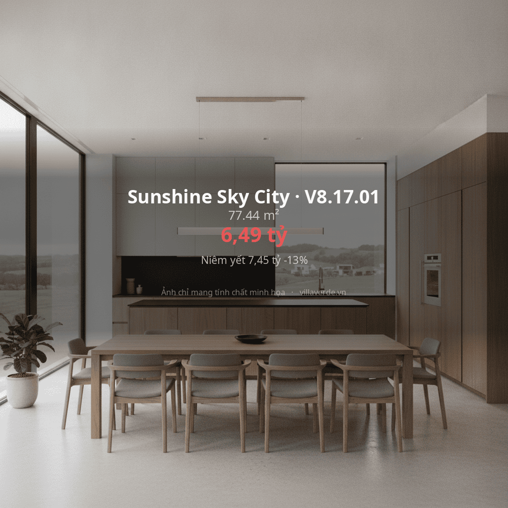 Sunshine Sky City · V8.17.01 - ảnh nội thất - 77.44 m²