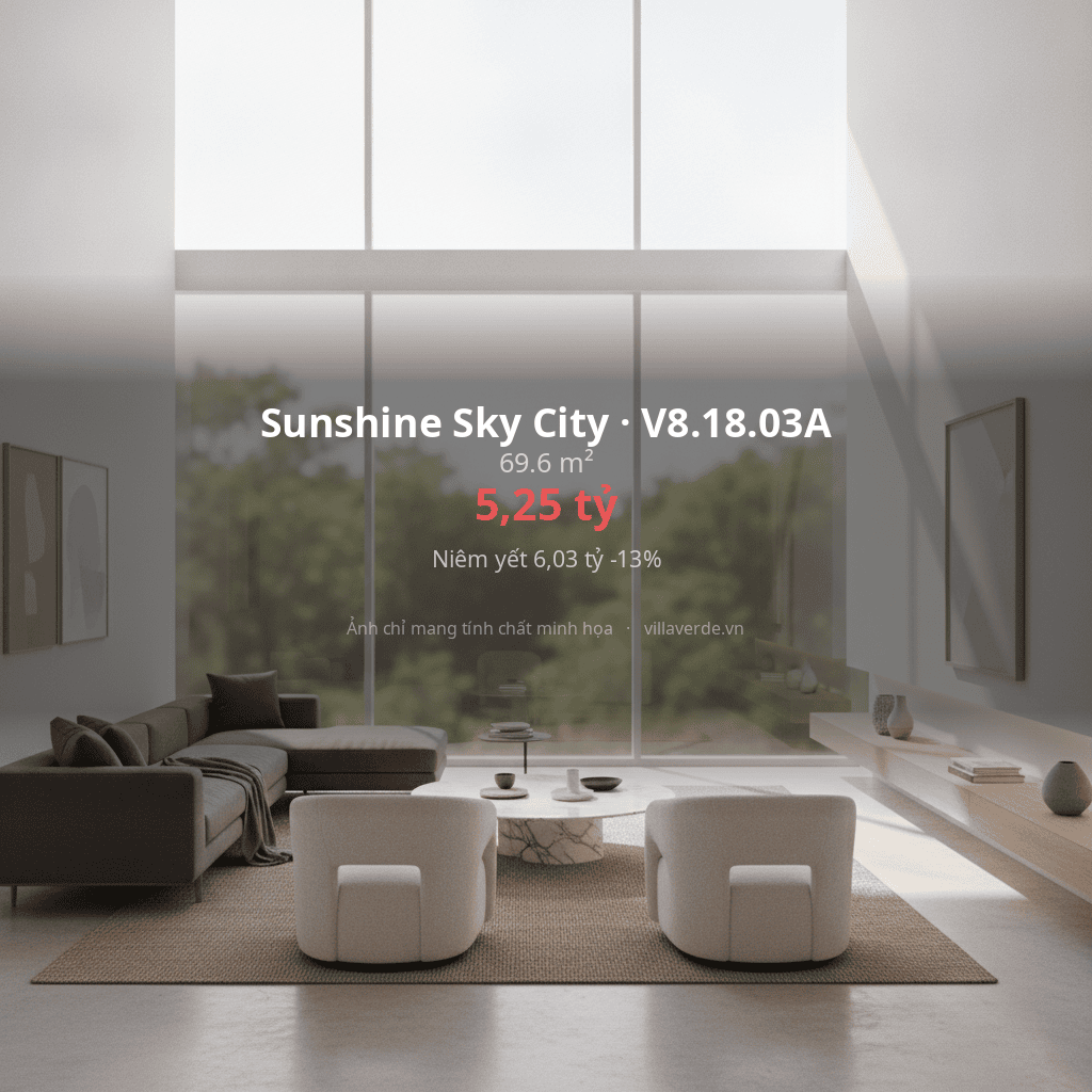 Sunshine Sky City · V8.18.03A - ảnh nội thất - 69.6 m²