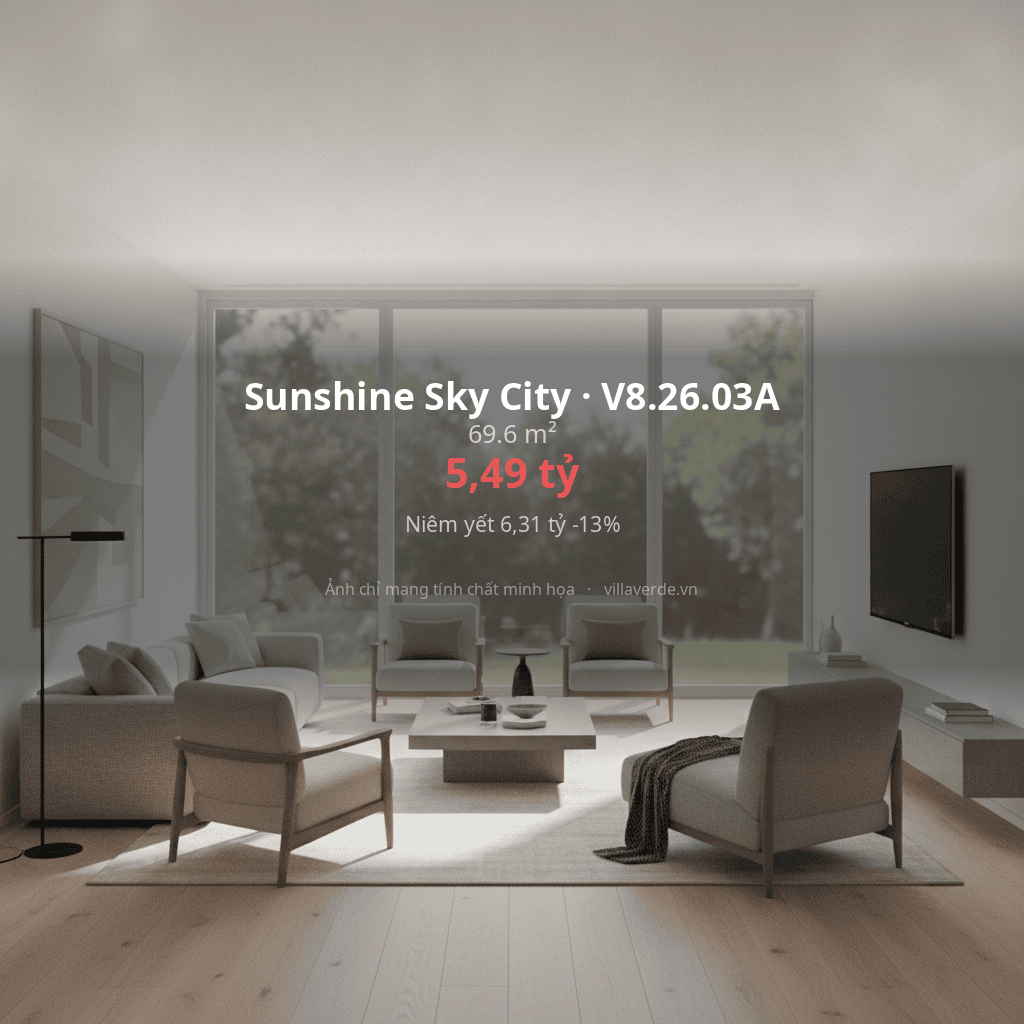 Sunshine Sky City · V8.26.03A - ảnh nội thất - 69.6 m²