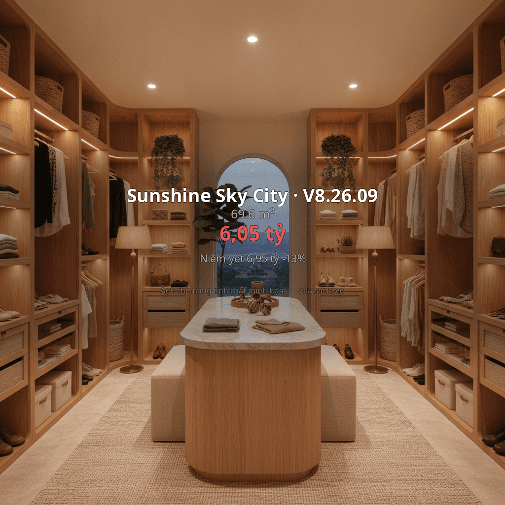 Căn hộ 2 phòng ngủ V8.26.09 - Sunshine Sky City 1 Sunshine Sky City · V8.26.09 - ảnh nội thất - 69.6 m²