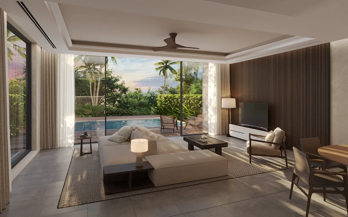 thiet ke noi that melia forest bay phu quoc Living 01