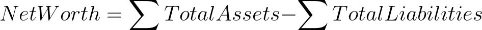 Công thức tính giá trị quy mô tài sản ròng (Net Worth)