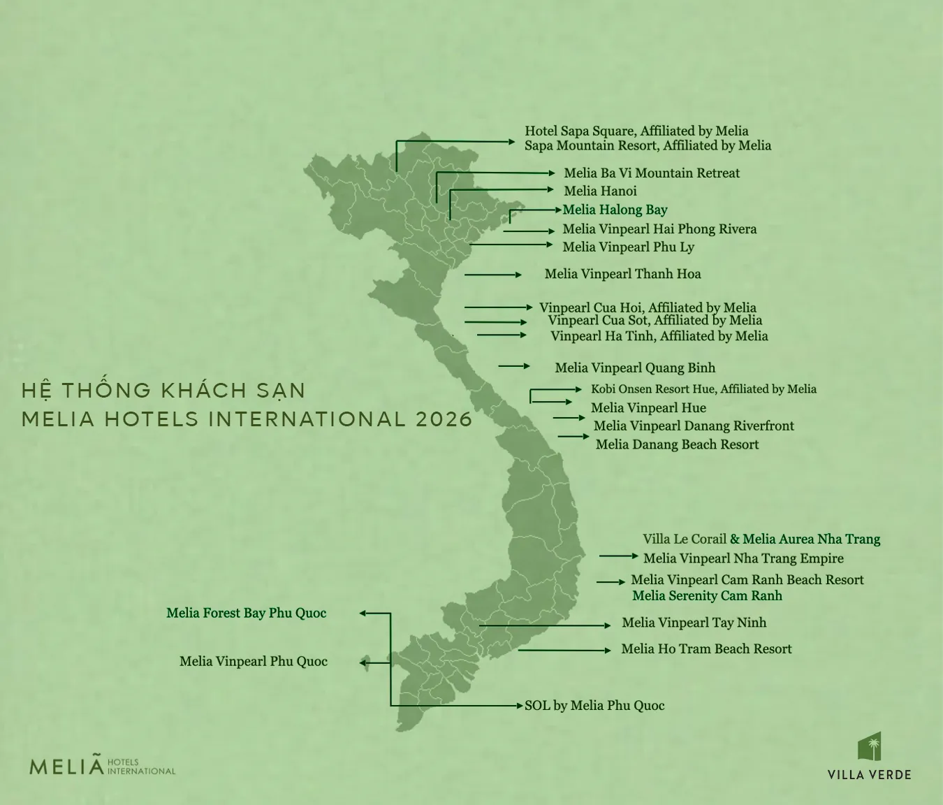 he thong khach san melia hotels international 2026 tai viet nam