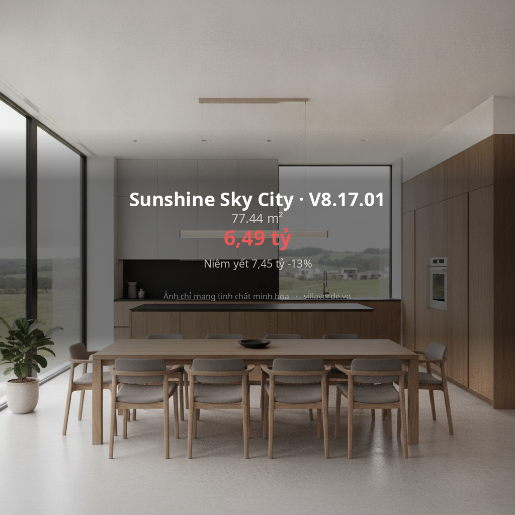 Sunshine Sky City · V8.17.01 - ảnh nội thất - 77.44 m²