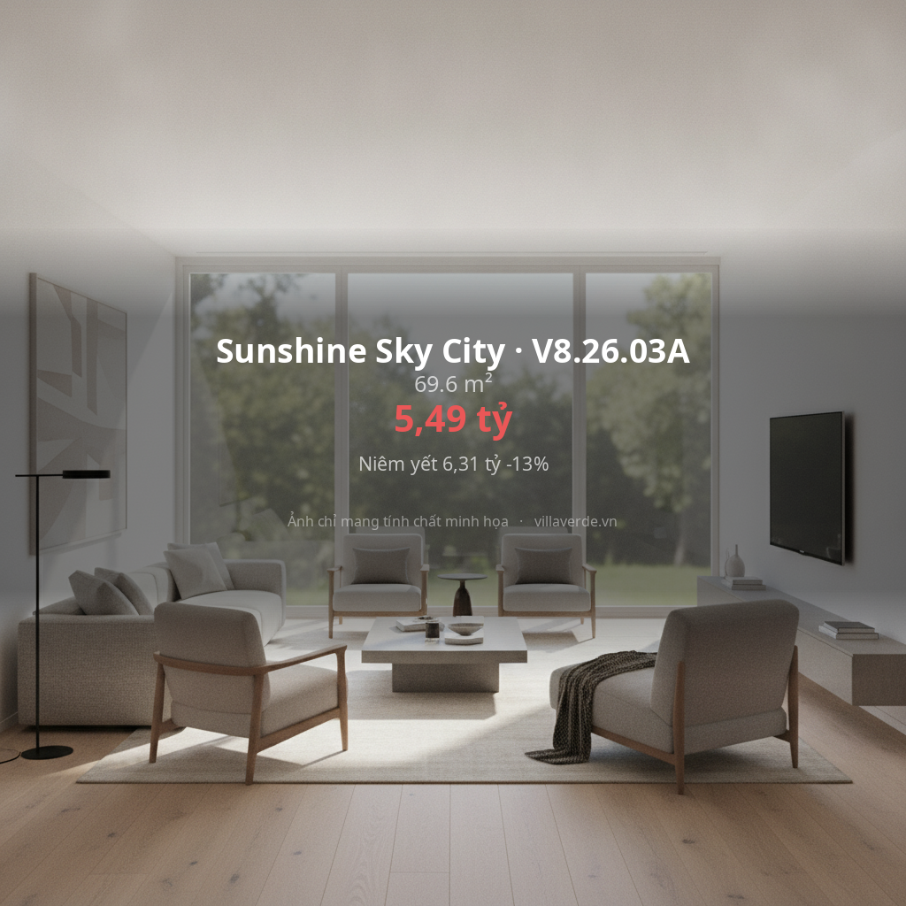 Sunshine Sky City · V8.26.03A - ảnh nội thất - 69.6 m²
